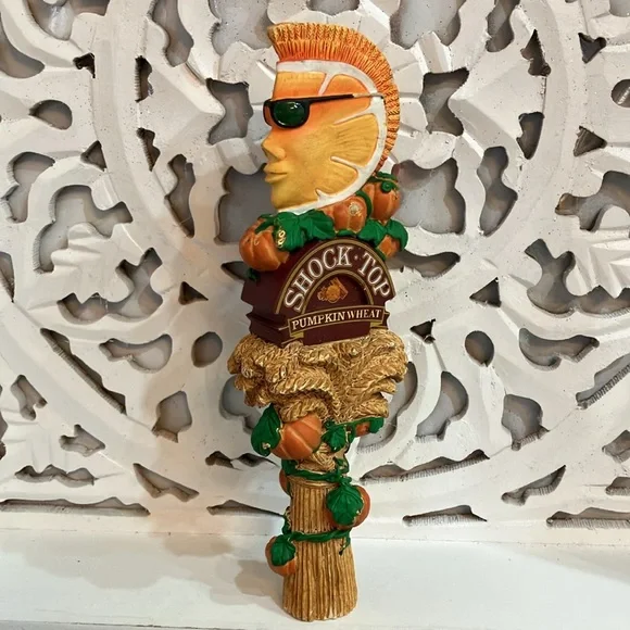 Shock Top Pumpkin Wheat Beer Tap Handle - Picture 4 of 4